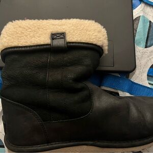 UGG Black and Gray Winter Boots
